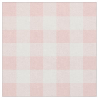 Tissu Rose Quartz rose et blanc En vichy chèque