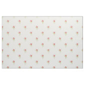 Tissu Rose Rose Rose Flower Drawing White (Fat Quarter)