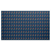 Tissu Rose rouge vintage (Yard)