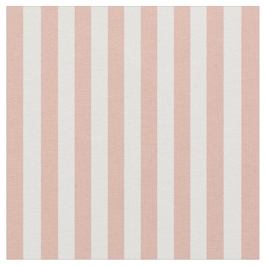 Tissu Rose Saumon & Rayures d'Ivoire (Fermer)