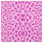 Tissu Rose sur Empreinte de léopard rose (Échantillon)
