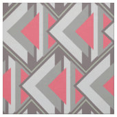 Tissu Rose sur gris (Échantillon)