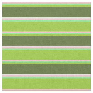 Tissu rose, vert clair, vert, vert foncé, vert et blanc