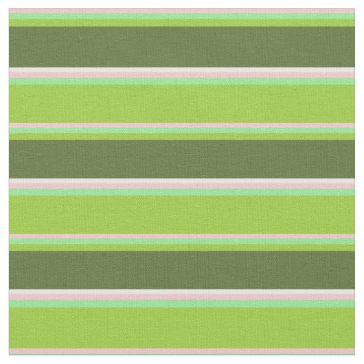 Tissu rose, vert clair, vert, vert foncé, vert et blanc (Fermer)