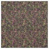 Tissu rose vert et abstrait charbon (Échantillon)