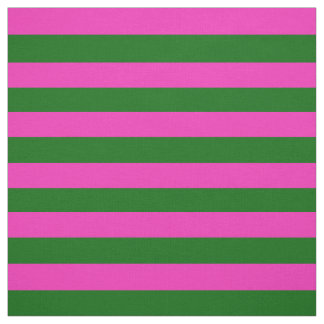 Tissu Rose vif, Ile vert maille, rayures
