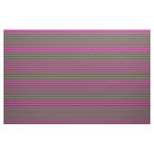 Tissu Rose vif, Ile vert maille, rayures (Yard)