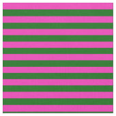 Tissu Rose vif, Ile vert maille, rayures (Fermer)