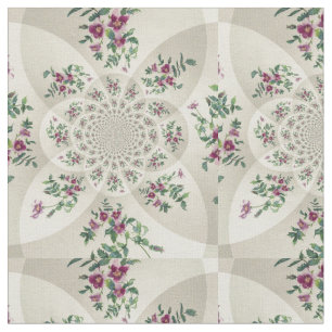 Tissu Rose vintage Mandala