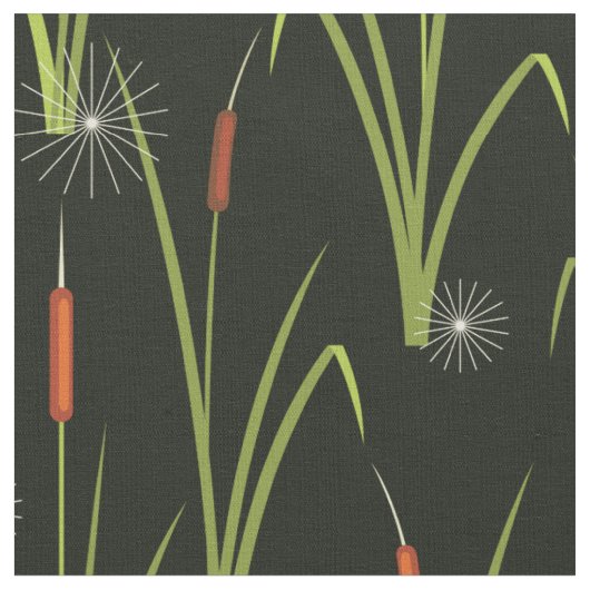 Tissu Roseau Motif Rive Nature (Fermer)