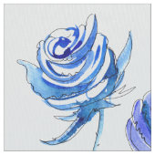 Tissu Roses bleus lumineux (fermé)