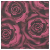 Tissu Roses de Bourgogne foncée. (Fermer)