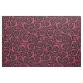 Tissu Roses de Bourgogne foncée. (Fat Quarter)