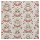 Tissu Roses de chats abyssiniques (Échantillon)