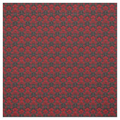 Tissu Roses de goth rouge et noir (Échantillon)
