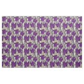 Tissu Roses rétro, violet (Yard)