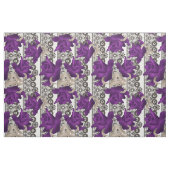 Tissu Roses rétro, violet (Fat Quarter)
