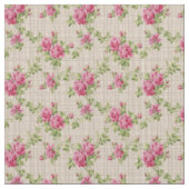 Tissu Roses roses peintes à la main (fermé)