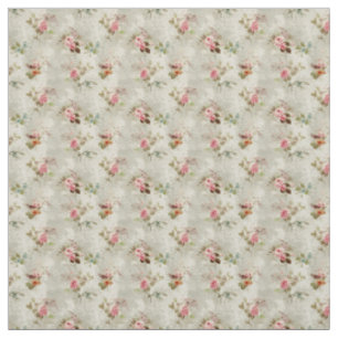 Tissu Roses roses romantiques avec élégance Vintage