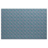 Tissu Roses roses sur un fond bleu (Yard)