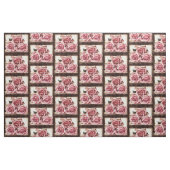 Tissu Roses roses vintages (Fat Quarter)