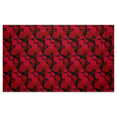 Tissu roses rouges, (Fat Quarter)