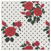 Tissu Roses rouges. (Fermer)