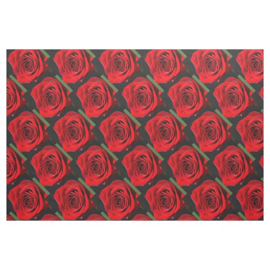 Tissu Roses rouges (Fat Quarter)