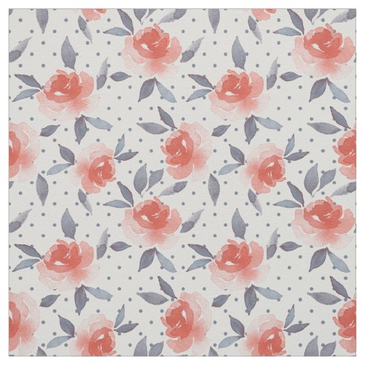 Tissu Roses rouges (Échantillon)