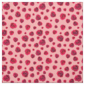 Tissu Roses rouges en rose (Échantillon)