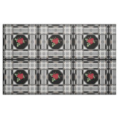 Tissu Roses rouges, rétro (Fat Quarter)