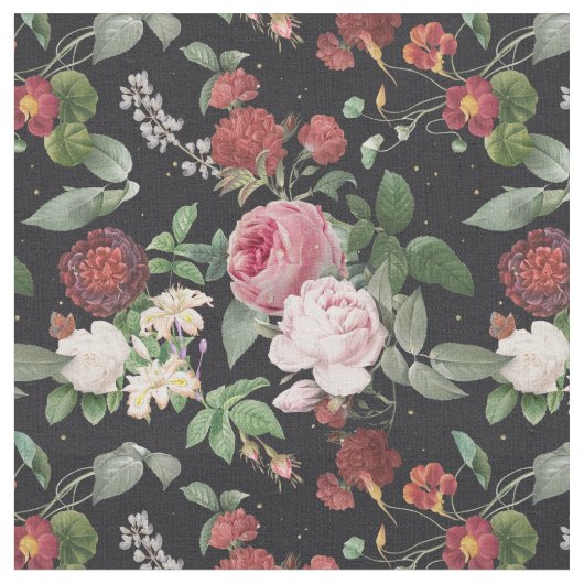 Tissu Roses vintages (Fermer)
