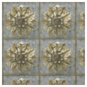 Tissu Rosette décorative Demask sur Arrière - plan gris (Échantillon)