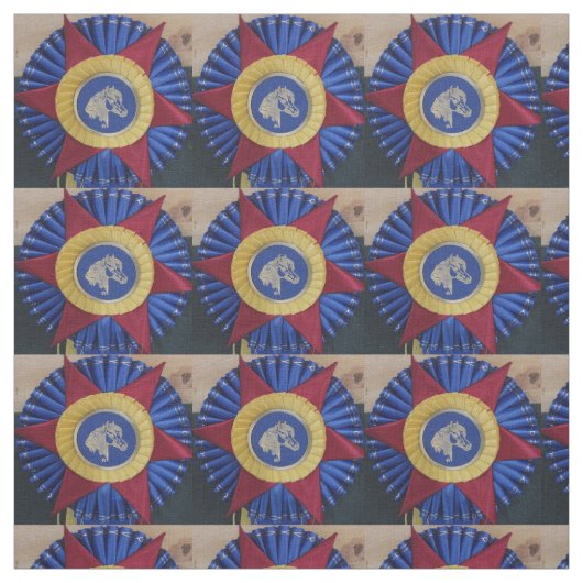 Tissu Rosette du spectacle de chevaux (Échantillon)