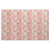 Tissu Rosy| Motif en marbre d'eau Abstrait (Yard)
