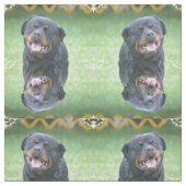 Tissu Rottweiler de sourire (Échantillon)