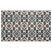 Tissu Rottweiler Floral Geometric Pattern (Fat Quarter)