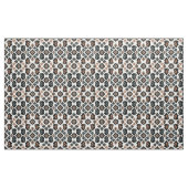 Tissu Rottweiler Floral Geometric Pattern (Yard)