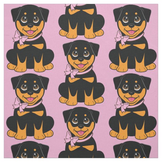 Tissu Rottweiler Pupppy (Échantillon)
