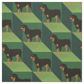 Tissu Rottweiler sur les cubes verts (Échantillon)