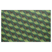 Tissu Rottweiler sur les cubes verts (Fat Quarter)