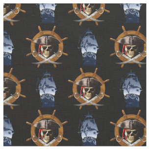 Tissu Roue de pirate de jolly roger