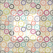 Tissu roues de vélo (Carreau)