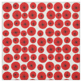 Tissu Roues rouges (Échantillon)