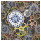 Tissu Roues Steampunk engrenages cogs regarder face moti (fermé)