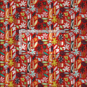 Tissu rouge (Carreau)