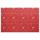 tissu rouge amour (Fat Quarter)