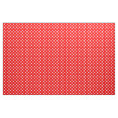 Tissu Rouge blanc Pois Textile (Yard)