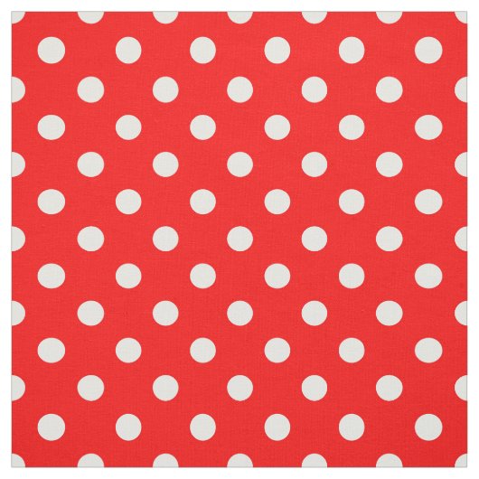 Tissu Rouge blanc Pois Textile (Échantillon)