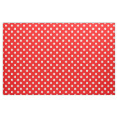 Tissu Rouge blanc Pois Textile (Fat Quarter)